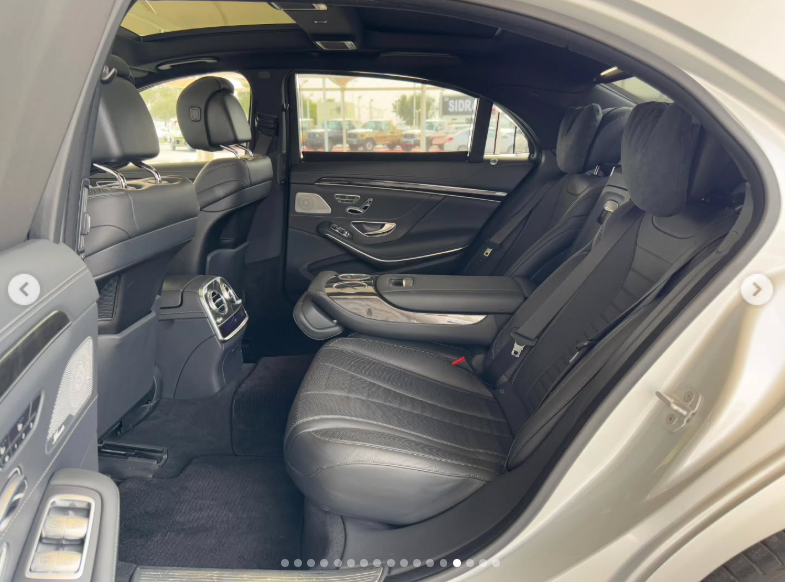 2014 Mercedes-Benz S 550 4.7-liter twin-turbocharged V8 Petrol Engine Silver Black Sedan