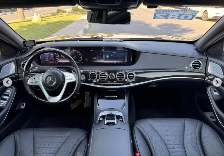 2019 Mercedes-Benz S-Class S 450L 3.0L V6 twin-turbocharged Petrol Black Luxury Sedan