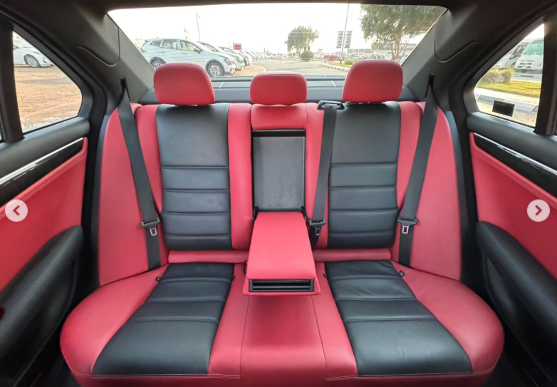 2012 Mercedes-Benz C63 AMG 6.2-liter Naturally Aspirated V8 Petrol Engine Black Red Sedan