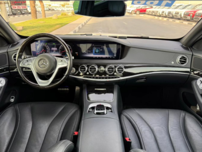 2018 Mercedes-Benz S-Class S 450 3.0 Litres V6 Twin-Turbo Petrol Engine White Black Sedan