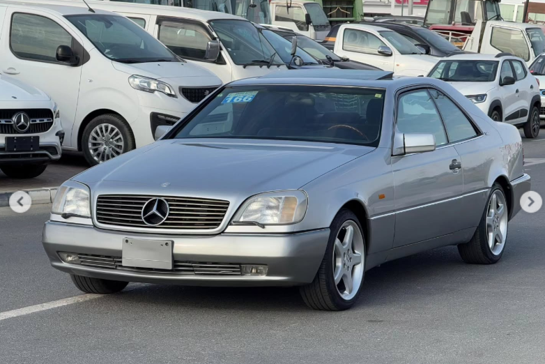 1994 Mercedes-Benz CL 600 6.0 Liter 12 cylinders Petrol Engine Grey Black 2-Door Coupe