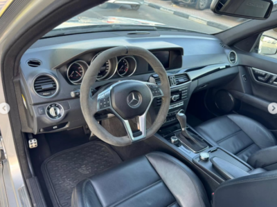 2014 Mercedes-Benz C 63 AMG Edition 507 6.2-liter V8 Petrol Engine Silver Black Sedan