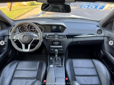 2014 Mercedes-Benz C 63 AMG Edition 507 6.2-liter V8 Petrol Engine Silver Black Sedan