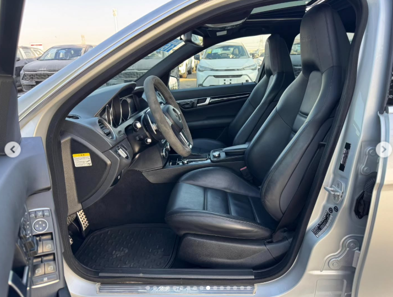2014 Mercedes-Benz C 63 AMG Edition 507 6.2-liter V8 Petrol Engine Silver Black Sedan