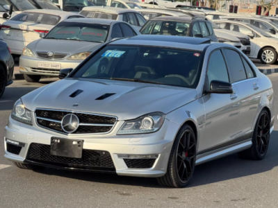 2014 Mercedes-Benz C 63 AMG Edition 507 6.2-liter V8 Petrol Engine Silver Black Sedan