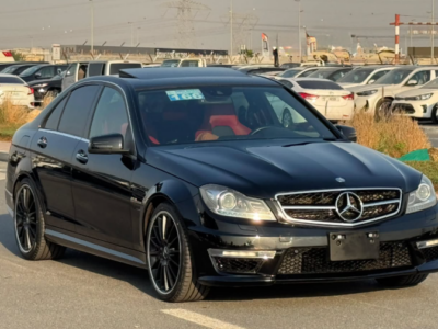 2012 Mercedes-Benz C 63 AMG P31 Development Package 6.2L V8 Engine Black Red Sedan