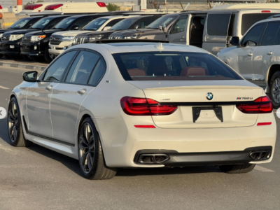 2017 BMW M760Li xDrive 6.6-liter TwinPower Turbo V12 Petrol Engine White Brown Luxury Sedan
