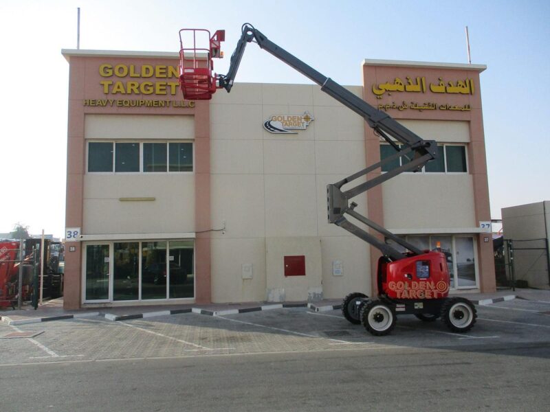 2024 Mantall HZ160JRT Articulated Boom Lift 4 Cylinder YANMAR Diesel Engine Automatic Red