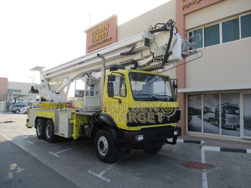 1998 Mercedes 2638 6x4 Aerial Platform Gear 8-cylinder Diesel Engine Manual Transmission Yellow