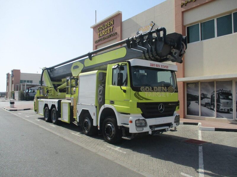 2008 Mercedes Actros 4140 8x4 Aerial Platform 6-cylinder Diesel Engine Automatic Yellow