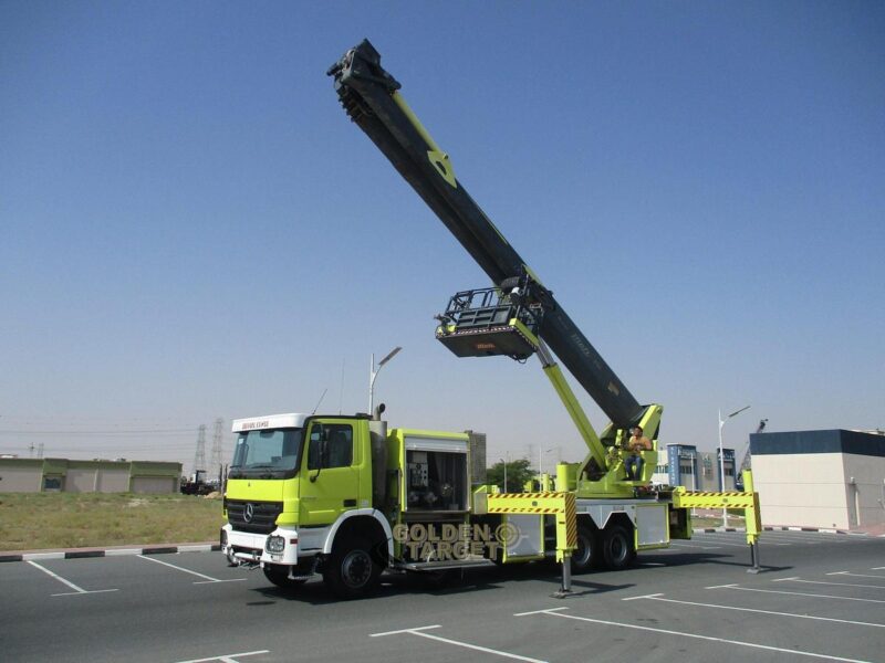 2008 Mercedes Actros 4140 8x4 Aerial Platform 6-cylinder Diesel Engine Automatic Yellow
