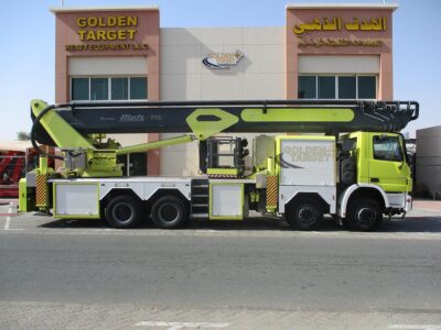 2008 Mercedes Actros 4140 8x4 Aerial Platform 6-cylinder Diesel Engine Automatic Yellow
