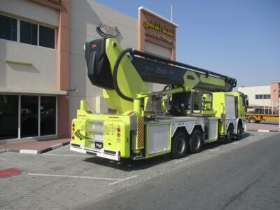 2008 Mercedes Actros 4140 8x4 Aerial Platform 6-cylinder Diesel Engine Automatic Yellow