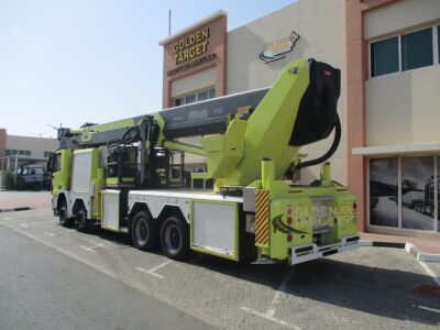 2008 Mercedes Actros 4140 8x4 Aerial Platform 6-cylinder Diesel Engine Automatic Yellow