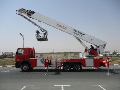 2012 Mercedes Actros 3332 6x4 Aerial Platform 6 Cylinder Diesel Engine Red 53 Meter