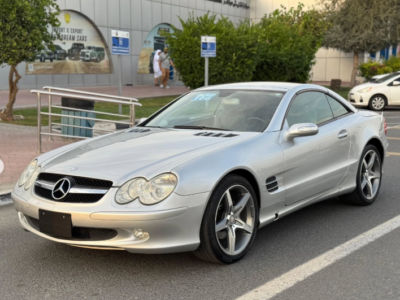 2005 Mercedes-Benz SL 350 3.7 Litres 6 Cylinders Petrol Engine Silver Grey Convertible