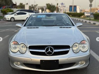 2005 Mercedes-Benz SL 350 3.7 Litres 6 Cylinders Petrol Engine Silver Grey Convertible