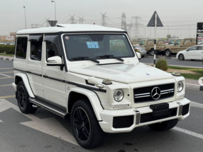 2017 Mercedes-Benz G 63 AMG 5.5 Liters V8 Biturbo Petrol Engine White Red SUV