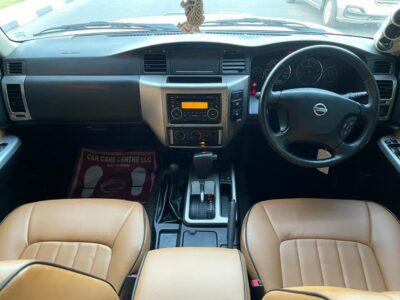 2015 Nissan Patrol ST Safari 4.8 Liters 6-cylinder Petrol Engine White Tan SUV Automatic