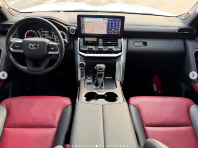 2023 Toyota Land Cruiser VXR 3.5 Litres Twin-Turbo V6 Petrol Engine White Red SUV