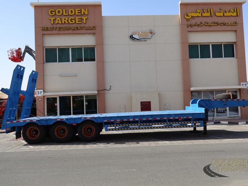 2026 Unused 3 Axle Lowbed Trailer 60-ton Manual Ramps 12R22.5 Tires