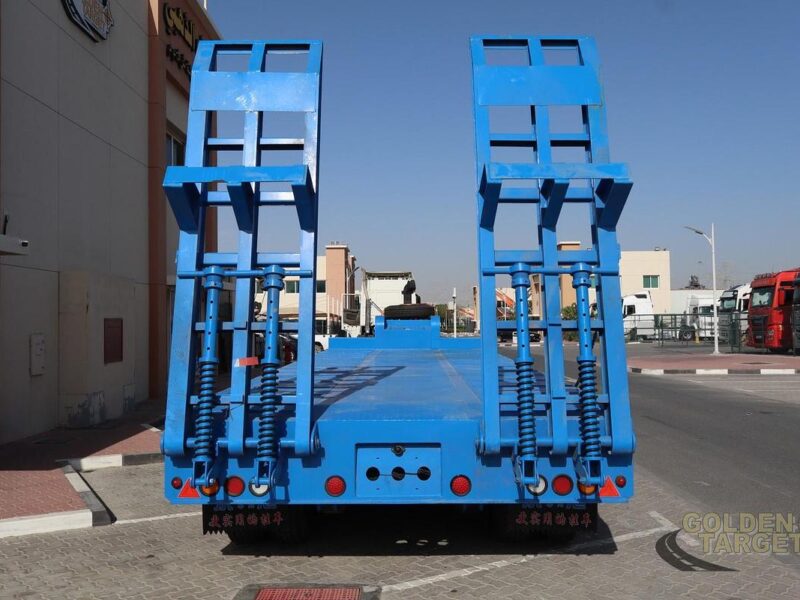 2026 Unused 3 Axle Lowbed Trailer 60-ton Manual Ramps 12R22.5 Tires