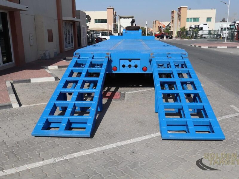 2026 Unused 3 Axle Lowbed Trailer 60-ton Manual Ramps 12R22.5 Tires