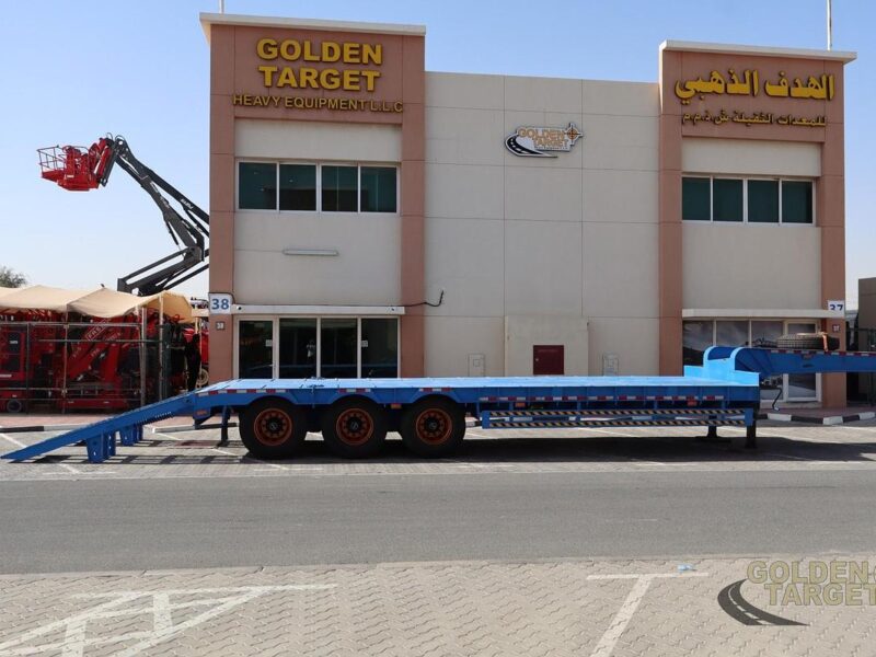2026 Unused 3 Axle Lowbed Trailer 60-ton Manual Ramps 12R22.5 Tires