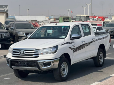 2025 Toyota Hilux 2.4 Litres 4-Cylinder Turbo Diesel White Red Double Cab Pickup MT