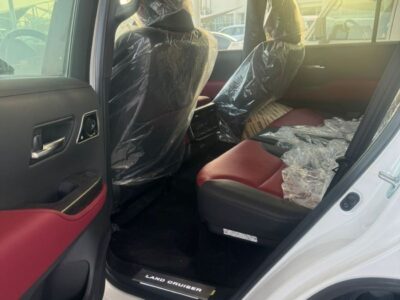 2024 Toyota Land Cruiser 300 Series GR SPORT 3.3L Twin-Turbo Diesel V6 White Red SUV