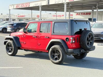 2022 Jeep Wrangler Sport 2.0 Litres V4 Petrol Engine Red Black SUV Full Option