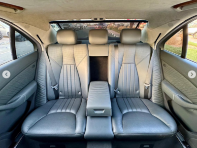 2003 Mercedes-Benz S 55 AMG 5.4 Liter Supercharged V8 Engine Silver Black Sedan