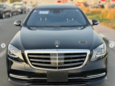 2018 Mercedes-Benz S 450 3.0-liter turbocharged V6 Petrol Engine Black Sedan RWD