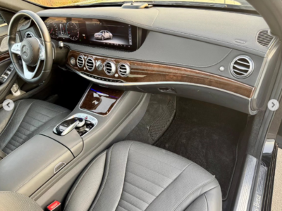 2018 Mercedes-Benz S 450 3.0-liter turbocharged V6 Petrol Engine Black Sedan RWD