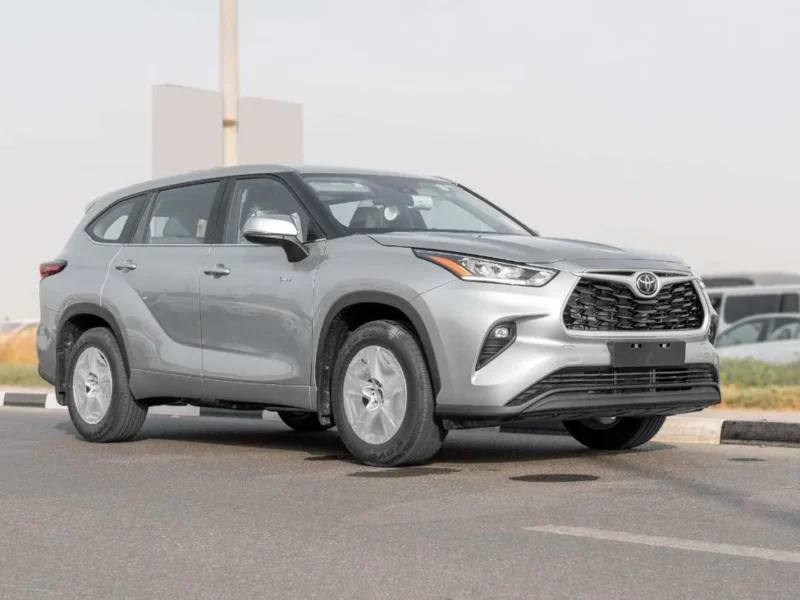 2026 Toyota Highlander LE 2.5L 4-Cylinder Hybrid Engine Silver Grey SUV Automatic GCC