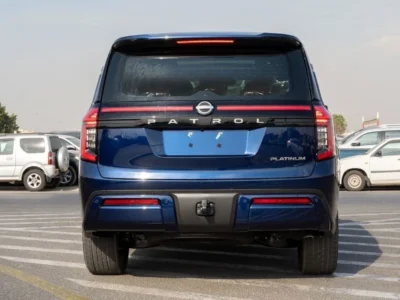 2026 Nissan Patrol LE Platinum 3.5L V6 Twin Turbo Petrol Engine Blue Tan SUV GCC Specs