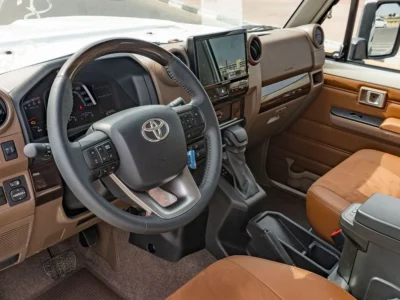 2026 Toyota Land Cruiser 70 2.8L 4-Cylinder Turbo Diesel Engine White Brown SUV