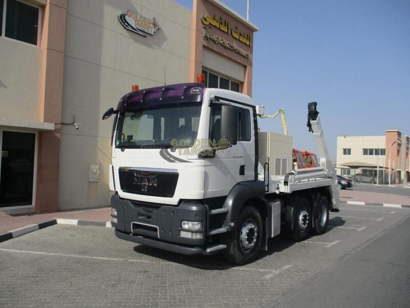 2009 MAN TGS 26.360 6x2 Skip Loader 6 Cylinder Diesel Engine Manual Gear
