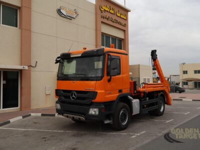 2012 Mercedes Actros 2136 4x2 Skip Loader 6 Cylinder Diesel Engine Automatic