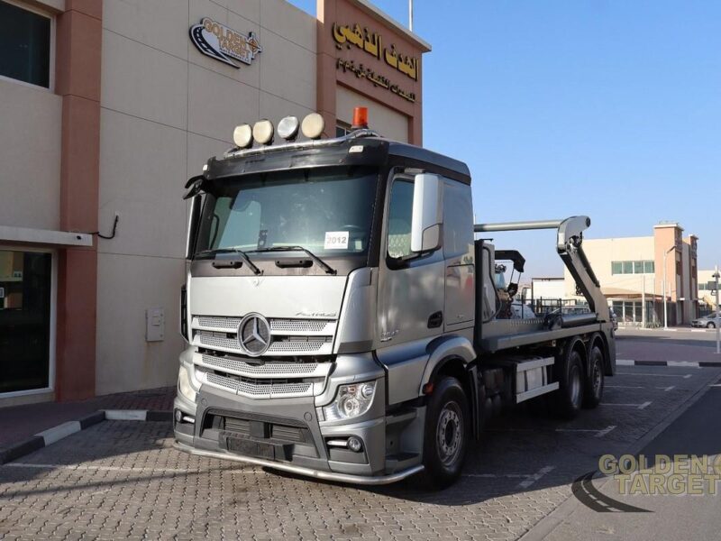 2012 Mercedes Actros 2642 6×2 Double Skip Loader 6 Cylinder Diesel Engine Automatic