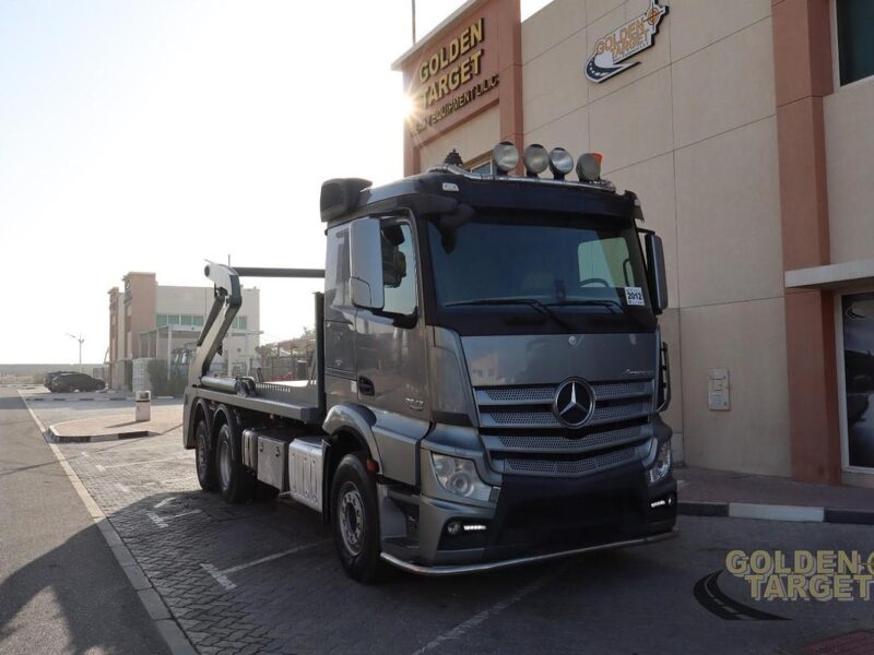 2012 Mercedes Actros 2642 6×2 Double Skip Loader 6 Cylinder Diesel Engine Automatic