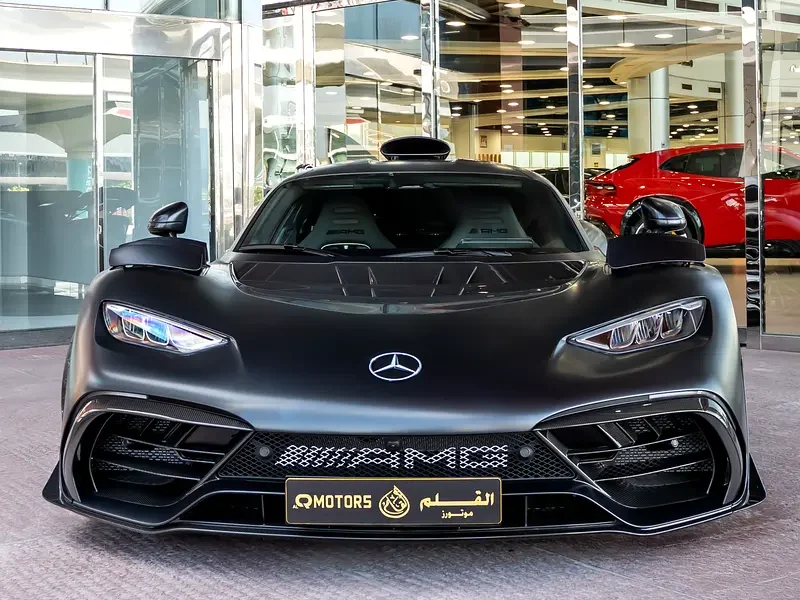 2024 Mercedes-Benz AMG ONE 1.6-liter turbocharged V6 Hybrid Engine Black Sports Car
