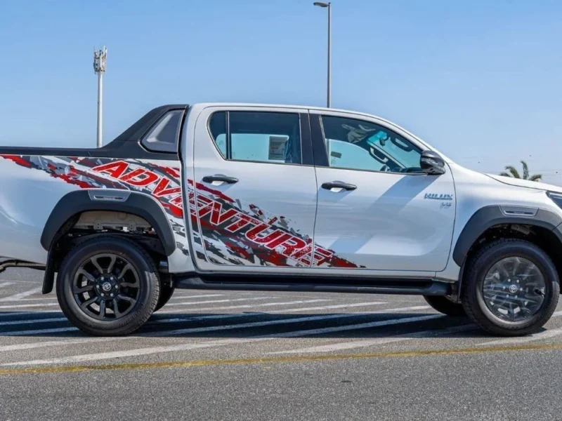 2026 Toyota Hilux Adventure 4.0L V6 Petrol Engine White Black Pickup Truck GCC Specs
