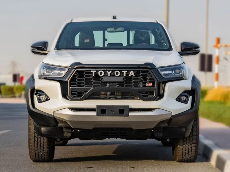 2025 Toyota Hilux GR-Sport 4.0 L V6 Naturally Aspirated Petrol Engine White Black Pickup Truck