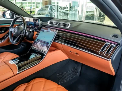 2022 Mercedes-Maybach S-Class S680 6.0 Litres 12 Cylinder Petrol Engine Silver Tan Sedan