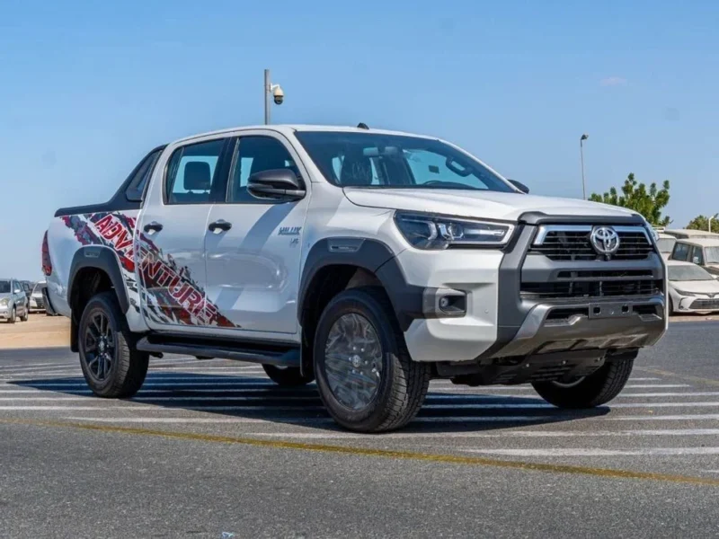 2026 Toyota Hilux Adventure 4.0L V6 Petrol Engine White Black Pickup Truck GCC Specs
