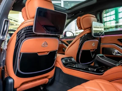 2022 Mercedes-Maybach S-Class S680 6.0 Litres 12 Cylinder Petrol Engine Silver Tan Sedan