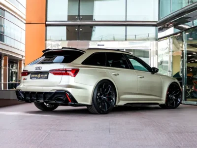 2021 Audi S6/RS6 4.0 TFSI quattro 4.0 Liters V8 Petrol Engine Gold Tan Wagon