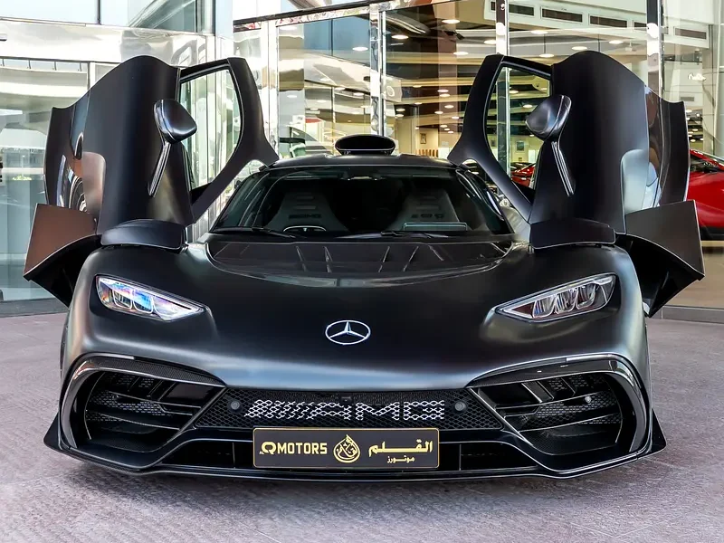 2024 Mercedes-Benz AMG ONE 1.6-liter turbocharged V6 Hybrid Engine Black Sports Car