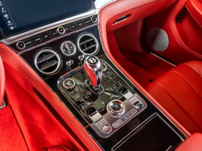 2021 Bentley Continental GT 4.0 Liters V8 Twin-turbocharged Engine Black Red Coupe